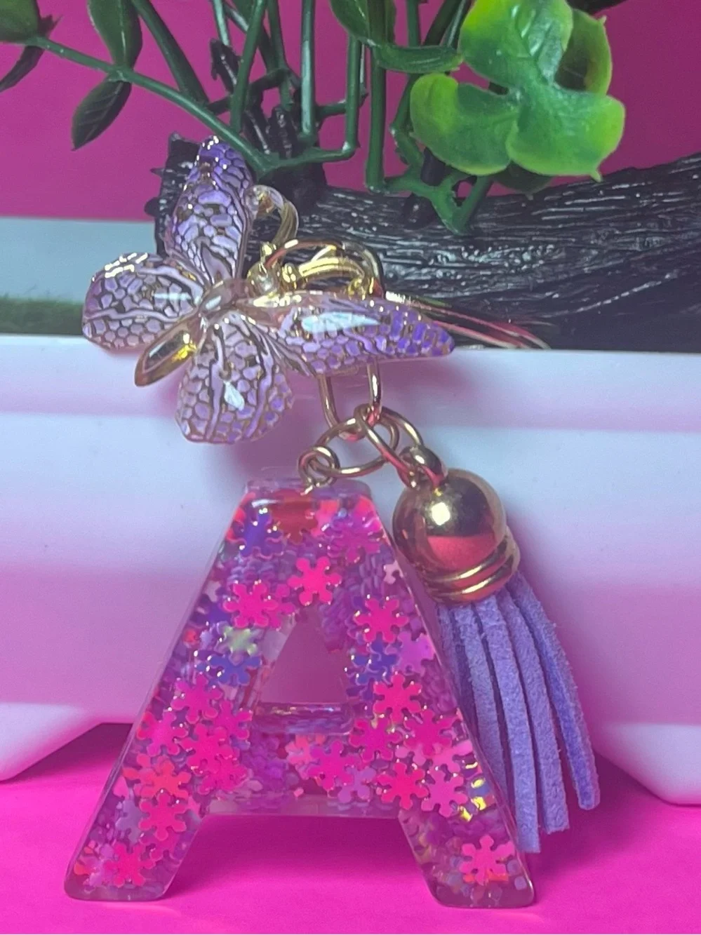 Letter A Keychain, Alphabet Keychains, Women’s & Girls accessories